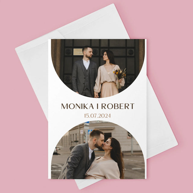 Fotokoláž: V Den Svatby - Přání