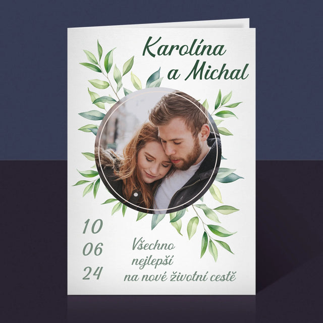 Fotka A Textem: Svatební Lístky - Přání