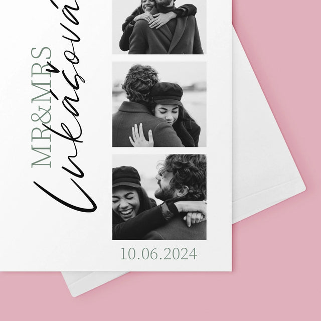 Fotokoláž: Mr&Mrs Svatební - Přání