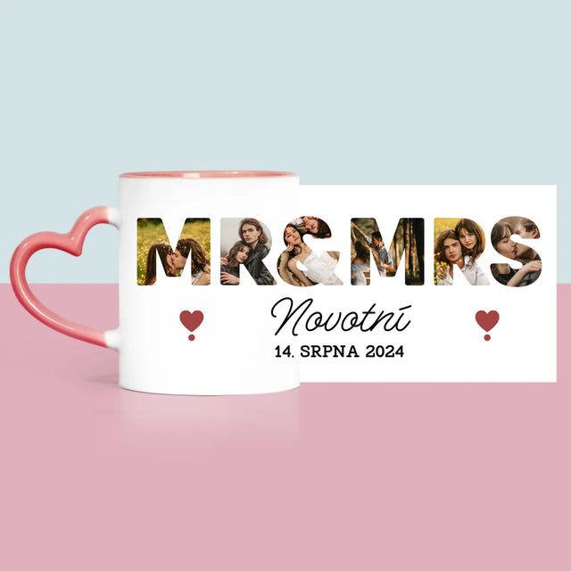 Slovo Z Fotek: Mr&Mrs - Hrnek