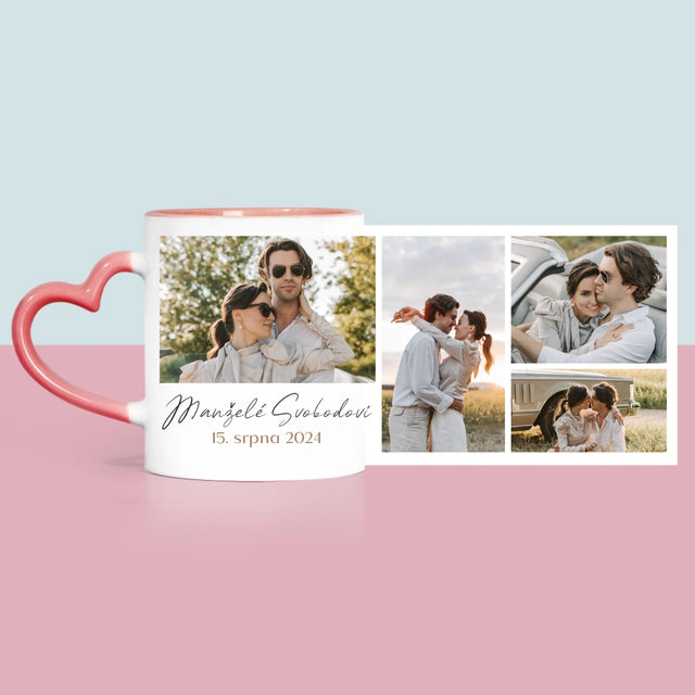 Fotokoláž: Manželé - Hrnek