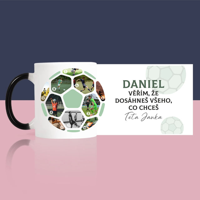 Fotokoláž: Fotbalová Fotografická Koláž - Hrnek