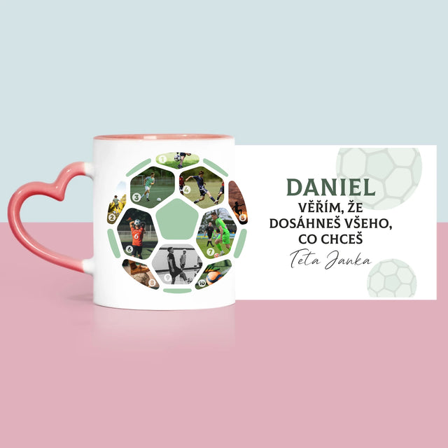 Fotokoláž: Fotbalová Fotografická Koláž - Hrnek