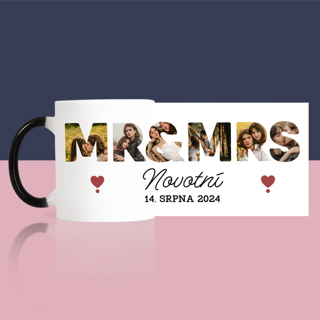 Slovo Z Fotek: Mr&Mrs - Hrnek