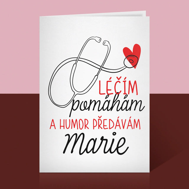 Jméno A Nápis: Léčím Pomáhám - Přání