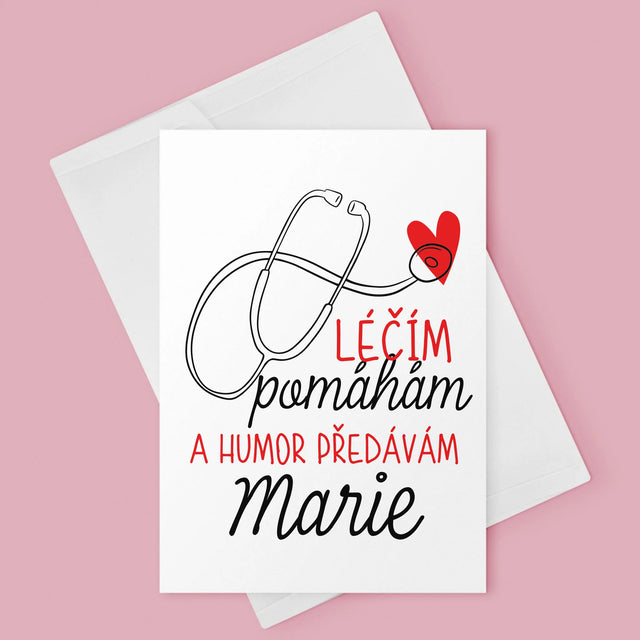 Jméno A Nápis: Léčím Pomáhám - Přání