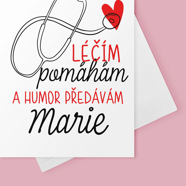 Jméno A Nápis: Léčím Pomáhám - Přání