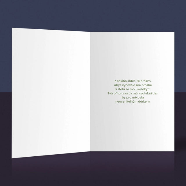 Fotka A Textem: Půjdeš Mi Za Svědkyni Květiny - Přání