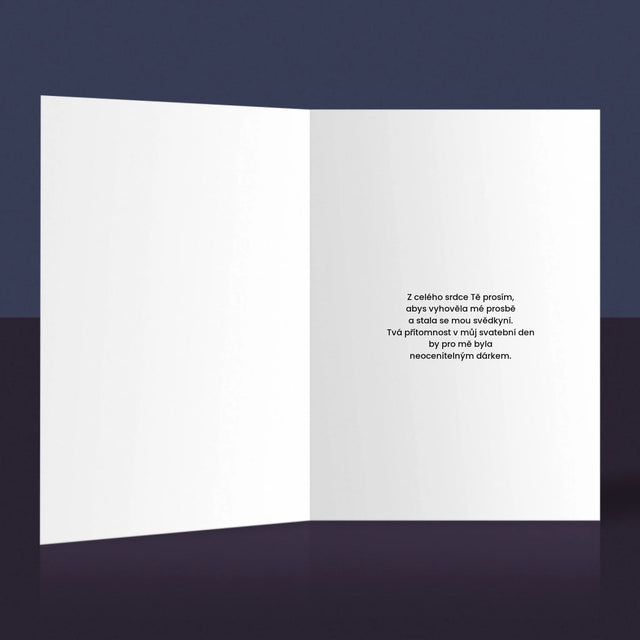 Fotka A Textem: Our Wedding Svědkyně - Přání