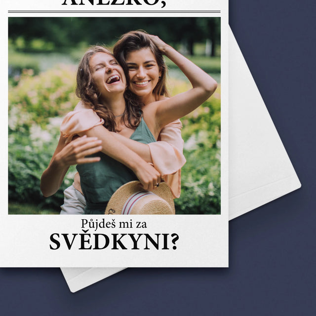 Fotka A Textem: Our Wedding Svědkyně - Přání