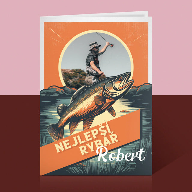 Fotka A Textem: Nejlepší Rybář - Přání