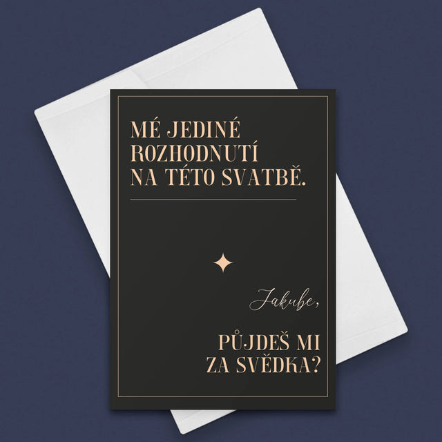 Jméno A Nápis: Mé Jediné Rozhodnutí - Přání