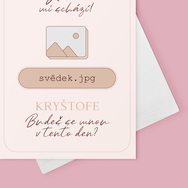Jméno A Nápis: Někdo Mi Schází Svědek - Přání