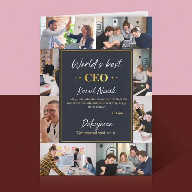 Fotokoláž: World’S Best Ceo - Přání