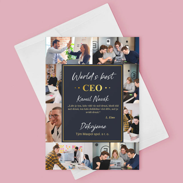 Fotokoláž: World’S Best Ceo - Přání