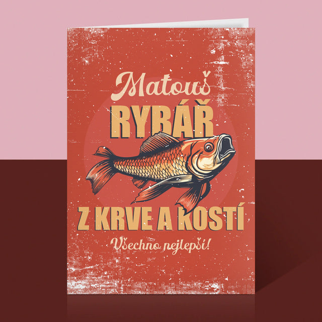 Jméno A Nápis: Rybář Z Krve A Kostí - Přání