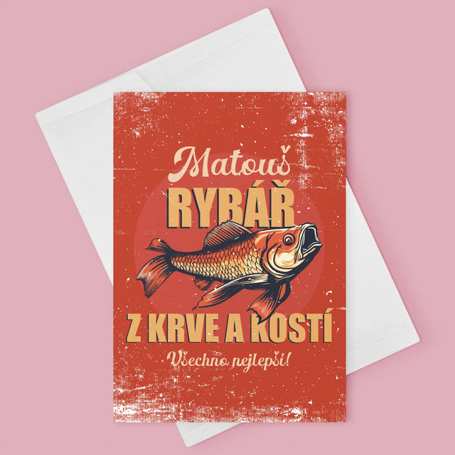 Jméno A Nápis: Rybář Z Krve A Kostí - Přání