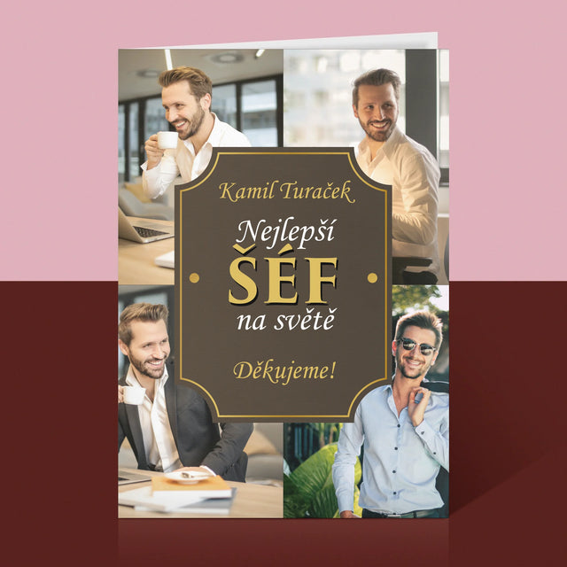 Fotokoláž: Nejlepší Šéf Na Světě - Přání