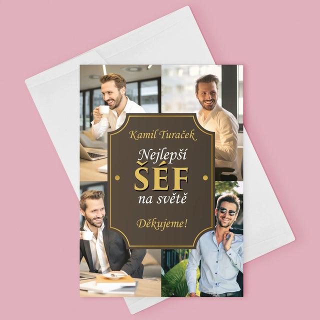 Fotokoláž: Nejlepší Šéf Na Světě - Přání