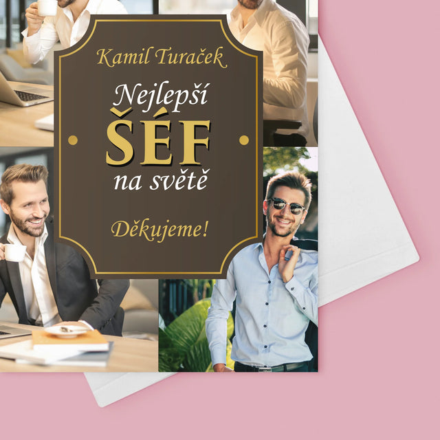 Fotokoláž: Nejlepší Šéf Na Světě - Přání