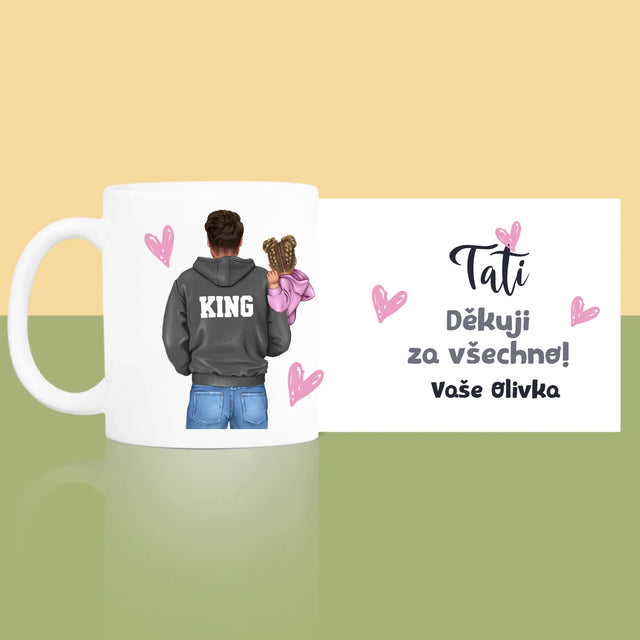 Designér Postav: Táta S Dítětem - Hrnek