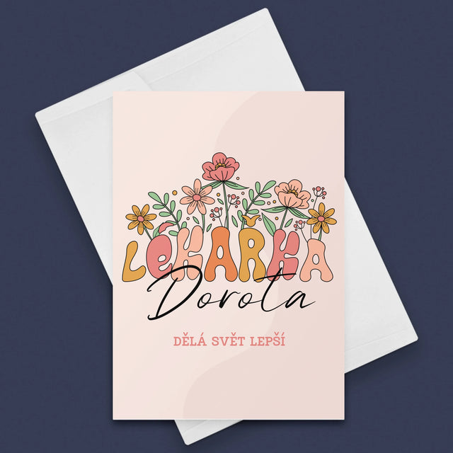 Jméno A Nápis: Lékařka - Přání