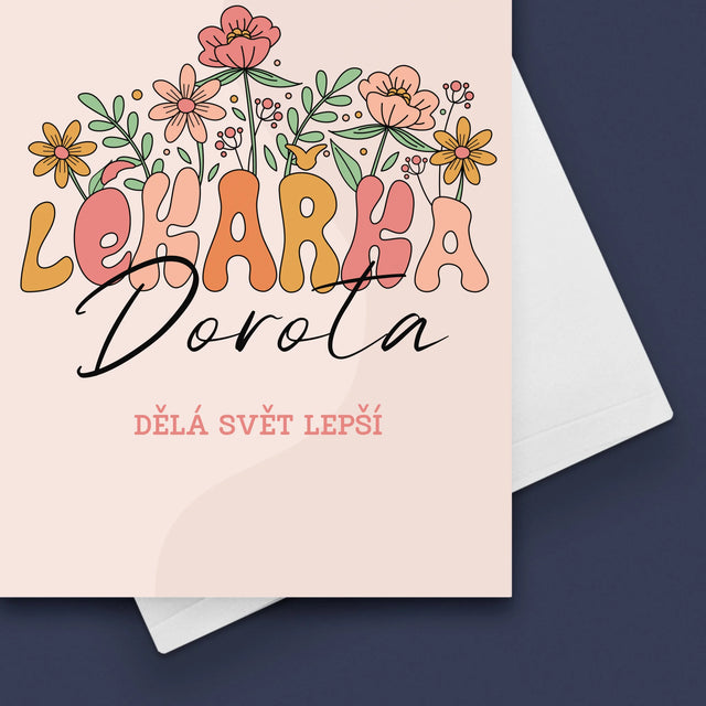 Jméno A Nápis: Lékařka - Přání