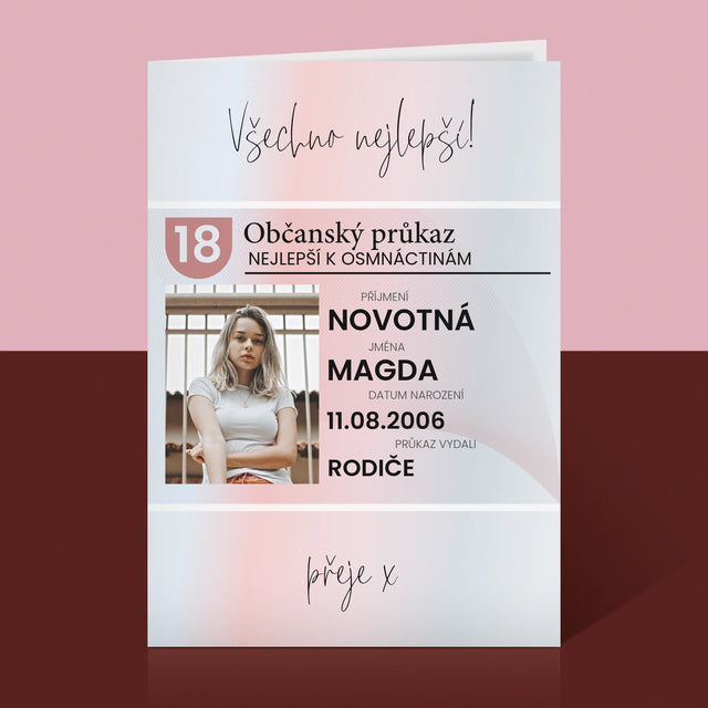 Fotka A Textem: Občanský Průkaz - Přání