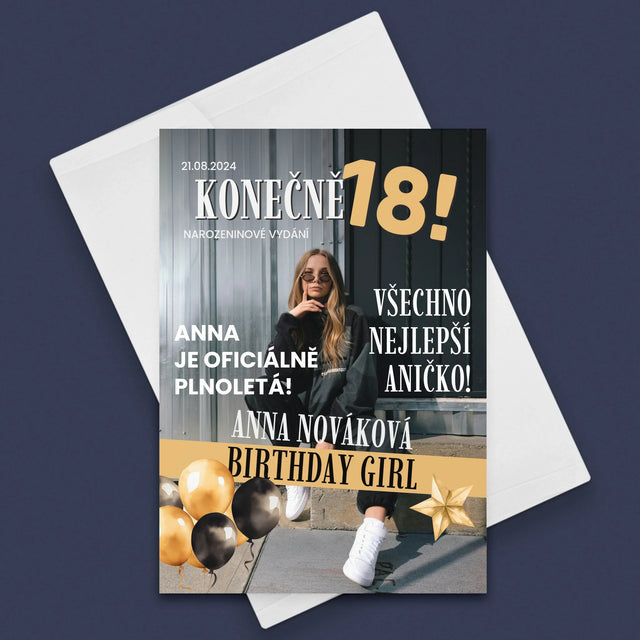 Obálka Časopisu: Konečně 18 - Přání