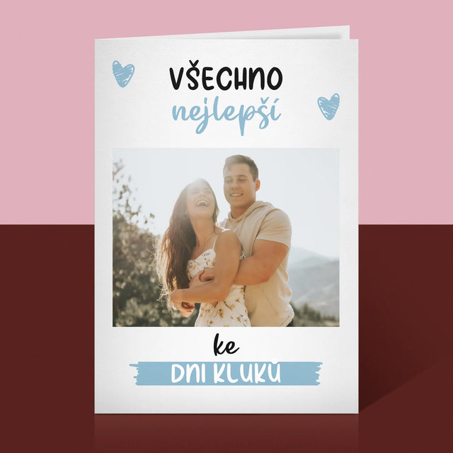 Fotka A Textem: Všechno Nejlepší Ke Dni Kluků - Přání