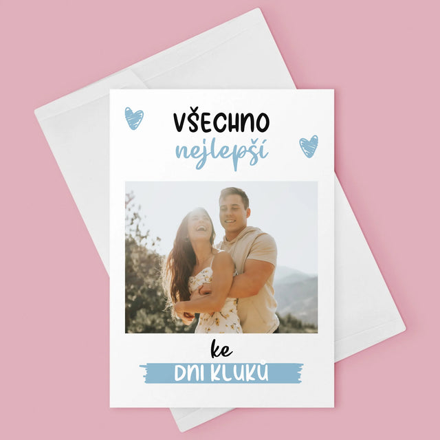 Fotka A Textem: Všechno Nejlepší Ke Dni Kluků - Přání