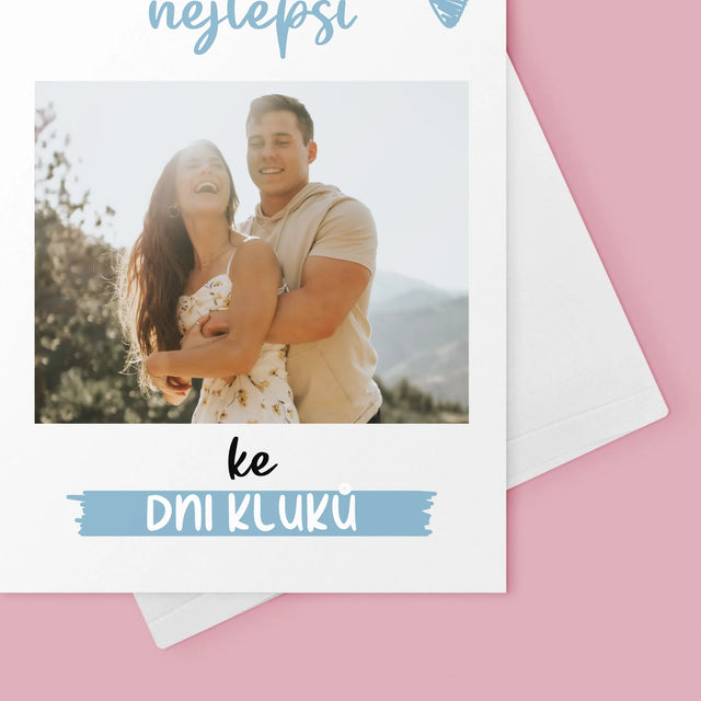 Fotka A Textem: Všechno Nejlepší Ke Dni Kluků - Přání