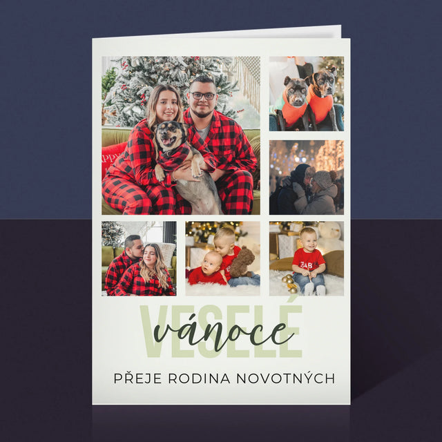 Fotokoláž: Veselé Vánoce - Přání