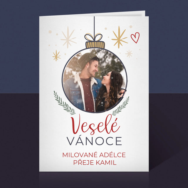 Fotka A Textem: Veselé Vánoce Ozdoba - Přání
