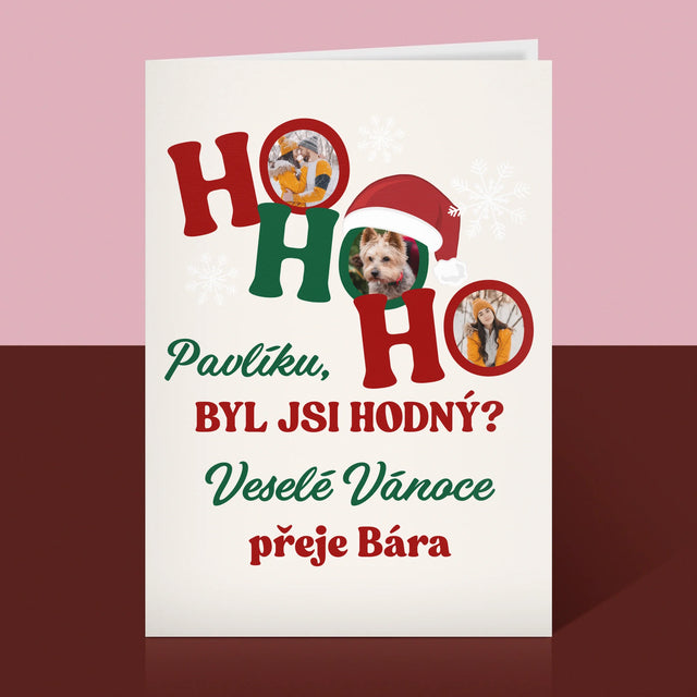 Fotokoláž: Ho Ho Ho - Přání