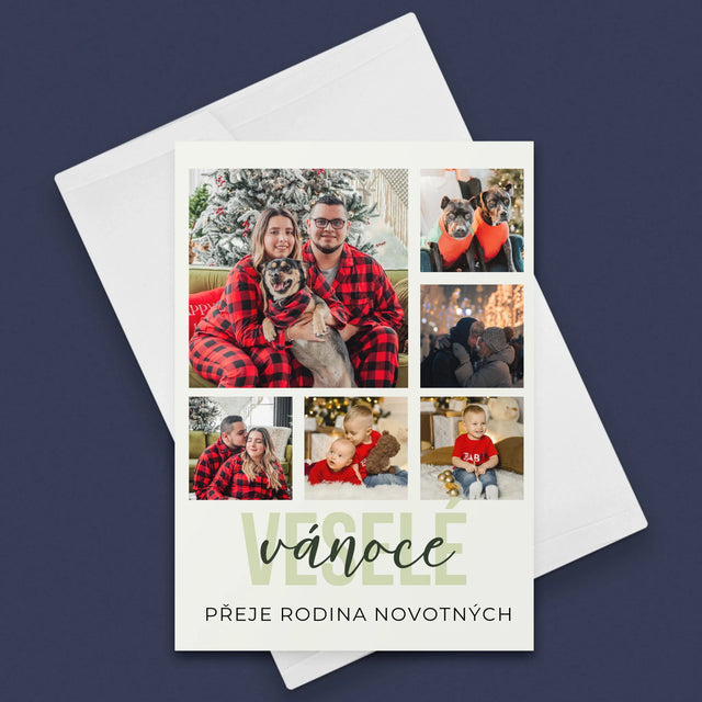 Fotokoláž: Veselé Vánoce - Přání