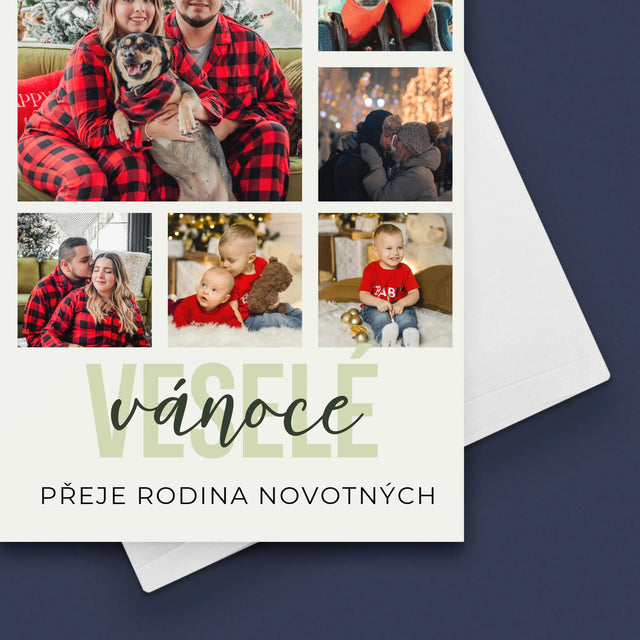 Fotokoláž: Veselé Vánoce - Přání