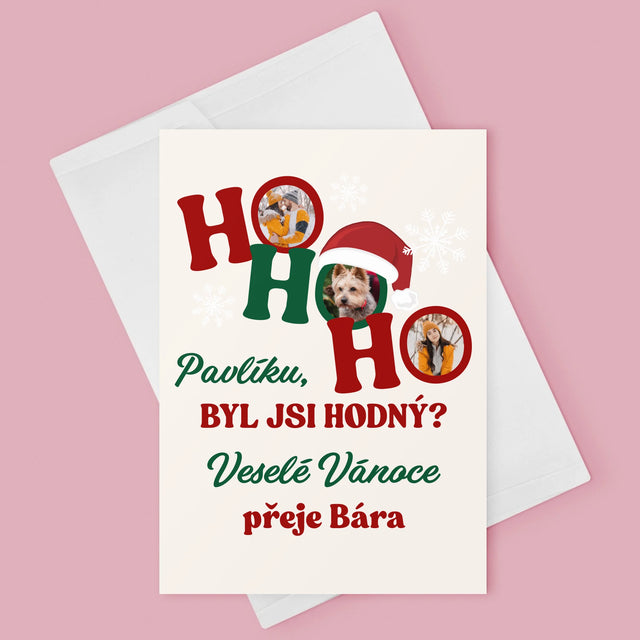 Fotokoláž: Ho Ho Ho - Přání