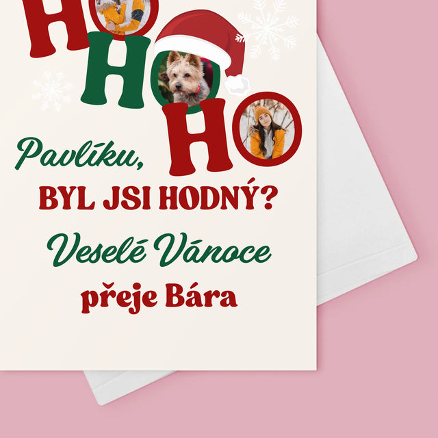 Fotokoláž: Ho Ho Ho - Přání