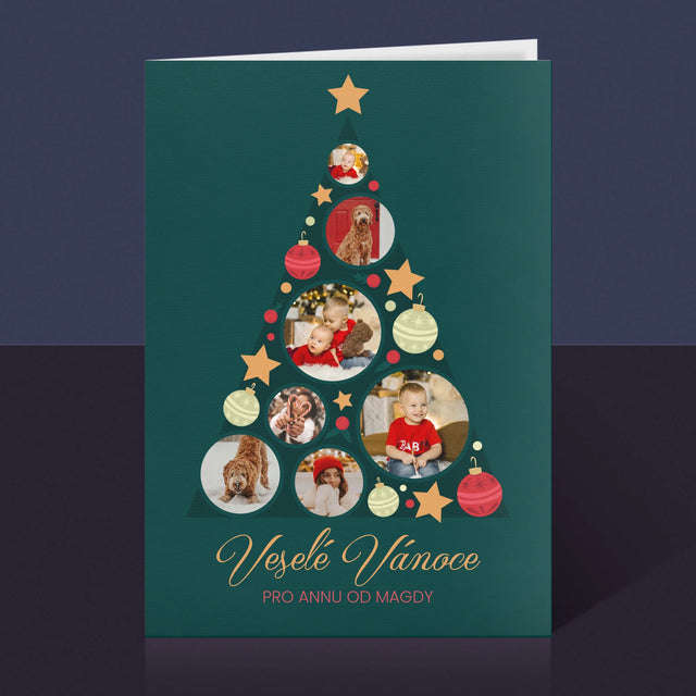 Fotokoláž: Ozdoby Na Stromeček - Přání