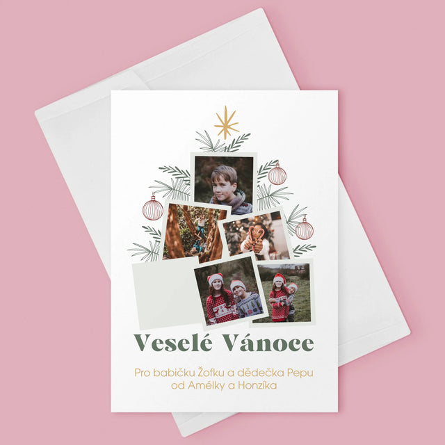 Fotokoláž: Vánoční Stromeček - Přání