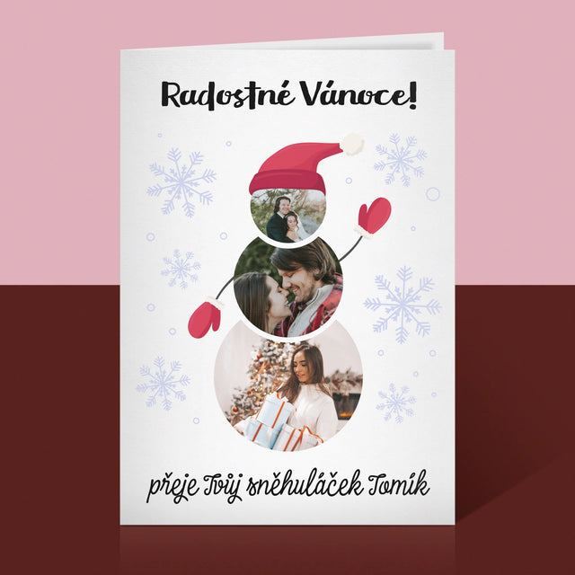 Tvar Z Fotek: Sněhuláček - Přání