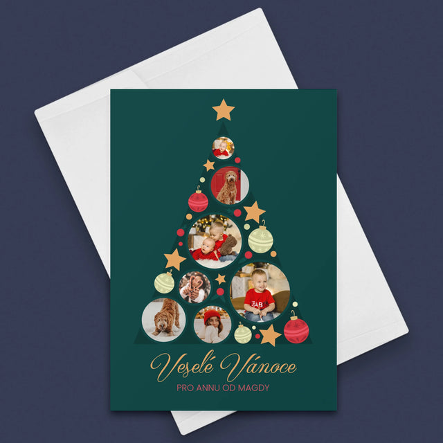 Fotokoláž: Ozdoby Na Stromeček - Přání