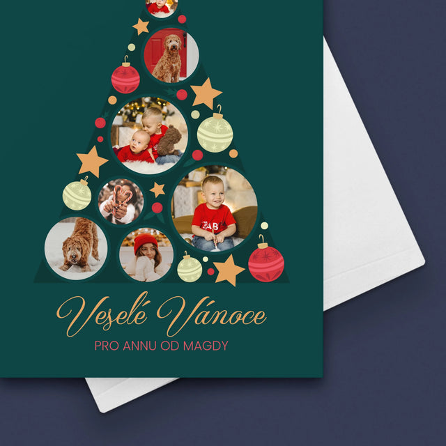 Fotokoláž: Ozdoby Na Stromeček - Přání