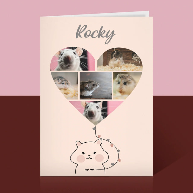 Fotokoláž: Křeček - Přání