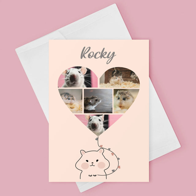 Fotokoláž: Křeček - Přání