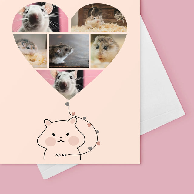 Fotokoláž: Křeček - Přání