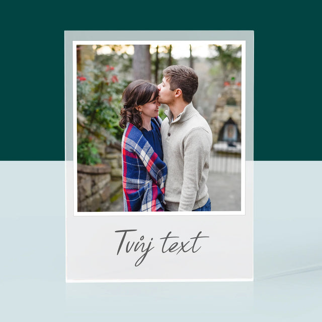 Fotka A Textem: Tvoje Fotka A Textem - Akrylový Blok