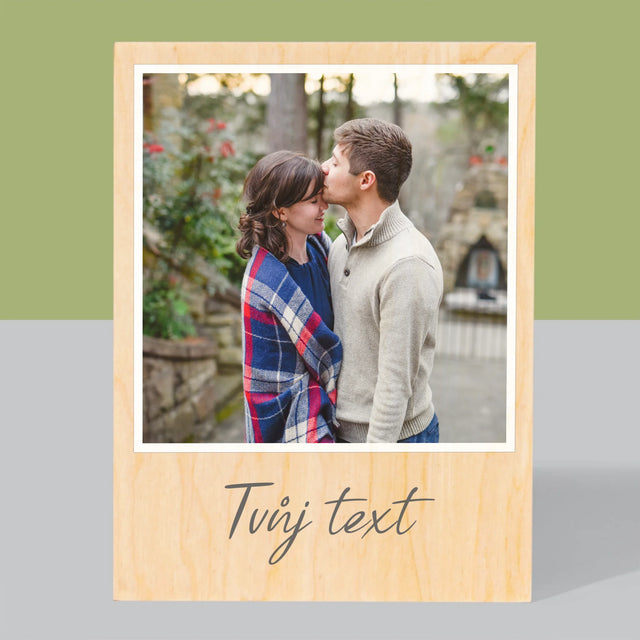 Fotka A Textem: Tvoje Fotka A Textem - Tisk Na Dřevo