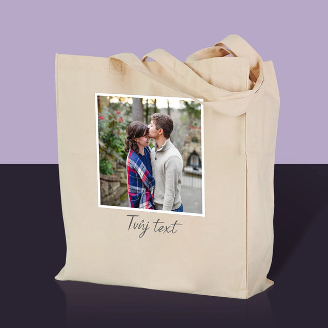 Fotka A Textem: Tvoje Fotka A Textem - Plátěná Taška